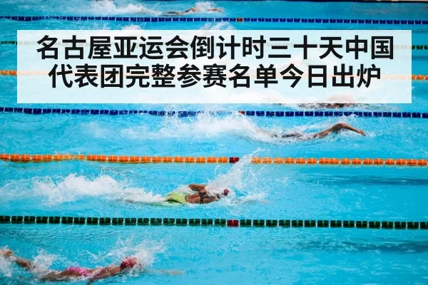 名古屋亚运会倒计时三十天中国代表团完整参赛名单今日出炉
